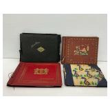 Four Vintage Photo Albums with Black and White Photographs