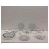 Clear Glass Serving Pieces Group