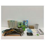 Hangers, Paper Cups, and Cleaning Products