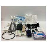 Medical Supplies Group with Face Mask, Stethoscope, Bandages, and More