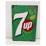 7Up Soda Themed Metal Sign … 8 x 12 in.