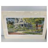 Charles L. Peterson Signed Print "Auction Day"