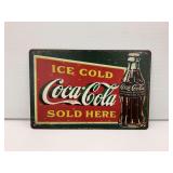 Ice Cold Coca Cola Soda Themed Metal Sign … 8 x 12 in,