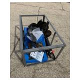 Unused 2026 Blue AGT Skid Steer Auger w/ 3 Bits ... 6in,12in,14in,Augers