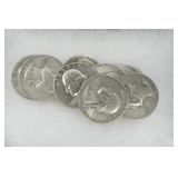 Ten United States 1964 or Before Silver Washington Quarters