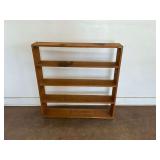 Five-Shelf Wooden Display Unit