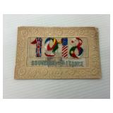 1918 WWI Era Souvenir Postcard - France