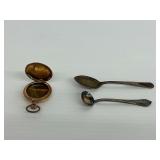 Watch Case and Two Spoons