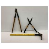 Three Lawn and Garden Tools