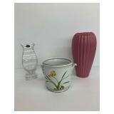 Three Vases Including Corba and Haeger