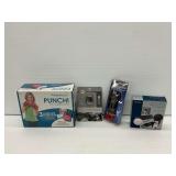 Punch! with Weighted Gloves, Bell Wireless Speedometer, Bell Night Trail Light Set and Park Avenue Golf Ball Monogram Stamper