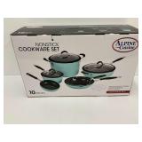 New in Box Alpine Cuisine 10- Piece Nonstick Cookware Set … Pots & Pans