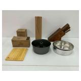 Chicago Cutlery Knife Set, Pampered Chef Items and Other Kitchen Items