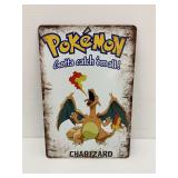 Charizard Pokémon Metal Sign … 8 x 12 Inches