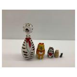 Various Size Animal Themed Nesting Figures