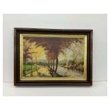 De Loenen Karel Landscape Painting, Dated 1948