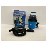 Vacmaster 1.5 Gallon Wet Dry Vacuum with Attachments and Box
