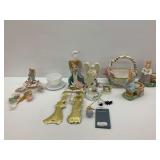 Decor Group with Angels, Baskets, and Decorative Accents