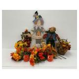 Scarecrow and Halloween Themed Decor Items