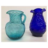 Glass Pitcher and Vase