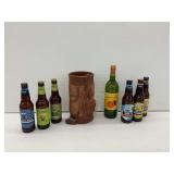 Assorted Beer and Wine Bottles with Golf Bag Wine Cooler...NO SHIPPING