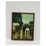 Framed Painting of Roman Ruins