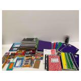 Stationery Group with Pens, Pencils, and Notebooks