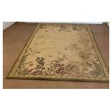 Area Rug with Floral Design