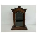 Wooden Wall-Mounted Display Cabinet with Glass Door...see description