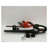 Remington Blower and Black and Decker Hedge Trimmer