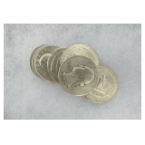 Ten United States 1964 or Before Silver Washington Quarters