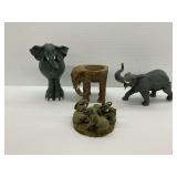 Elephant Figurines and Planters