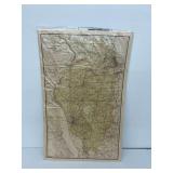 1897 Rand McNally Railroad Map of Illinois