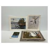 Four Signed Prints by Maynard Reece, Larry Anderson, Robert White, and Peter Keating