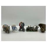 Elephant Figurines and Mug Group