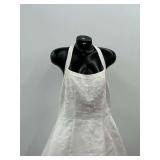 White Halter Style Wedding Gown with Petticoat and Bustier