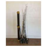 Fishing Rod and Reel Group with Ted Williams Case