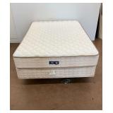 Full Size Serta Perfect Sleeper Mattress and Box Spring with Frame