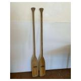 Two Feather Brand Wooden Canoe Paddles