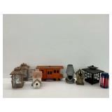 Decorative Candle Holders and Bird Houses