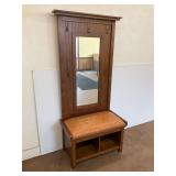 Philip Reinisch Hall Tree with Storage Bench and Mirror