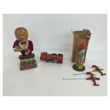 Tin Litho Wind-Up Toys and Bartender...see description
