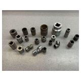 Assorted Sockets with Universal Joints