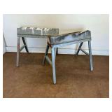 Pair of EBCO Metal Saw Horses