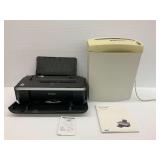 Canon Printer and Emerson Shredder with Dell Manual