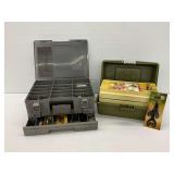 Two Fishing Tackle Boxes with Assorted Tackle