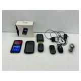 Various Cellular Phones with Accessories