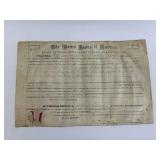 1851 United States of America Land Grant Document
