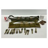 Two M1 Carbine Bandoliers with Ammunition and Clips