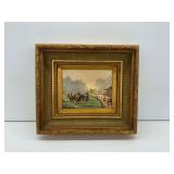 Framed Horse Racing Artwork